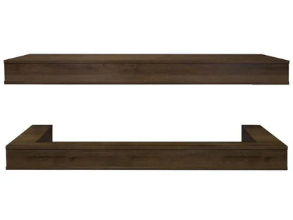 Modern Flames Weathered Walnut Studio Suite Premium Wall Mounted Cabinet for 56" Landscape Pro Multi Fireplace