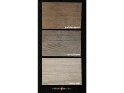 Modern Flames Coastal Sand Studio Suite Wall Mounted Floating Mantel Set for Orion Multi 76" Fireplace