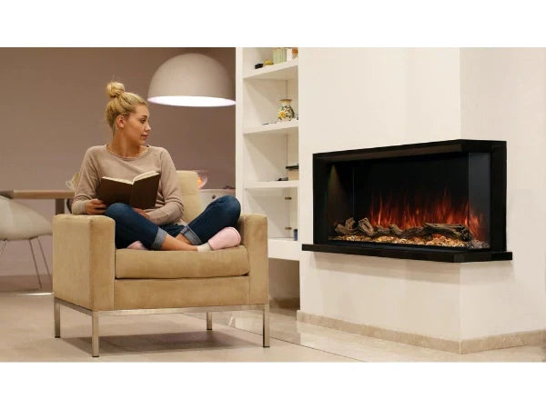 Modern Flames Landscape Pro Slim 96" Built-in Linear Electric Fireplace