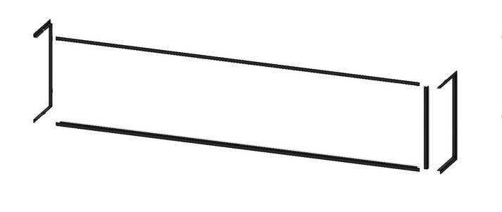 Modern Flames 5 Piece Trim Kit for 44" Landscape Pro Multi-Sided Fireplace