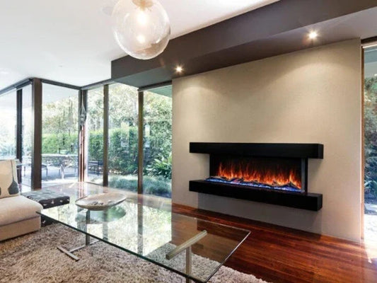 Modern Flames Driftwood Grey Studio Suite Premium Wall Mounted Cabinet for 44" Landscape Pro Multi Fireplace