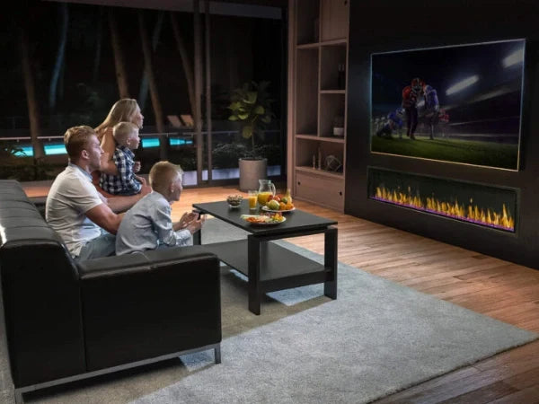 Modern Flames Orion Slim 100" Heliovision Built-in/Wall Mounted Virtual Linear Electric Fireplace