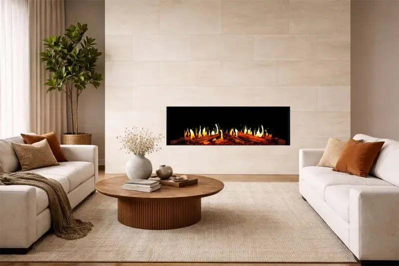 Modern Flames Orion Multi 52" Heliovision Smart Virtual Fireplace with Multi-View Built-In and Wall-Mount Design