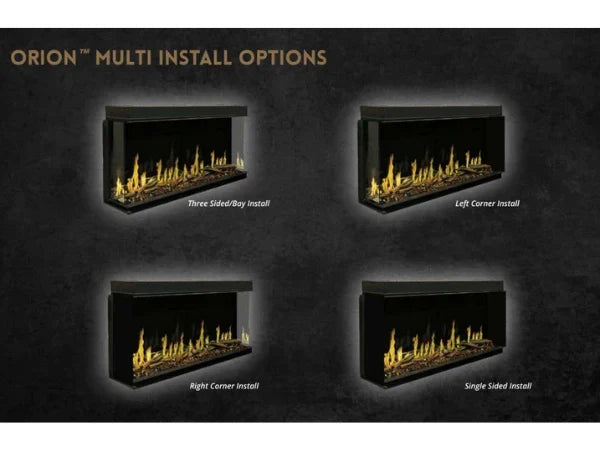 Modern Flames Orion Multi 52" Heliovision Built-in/Wall Mounted Virtual Linear Electric Fireplace