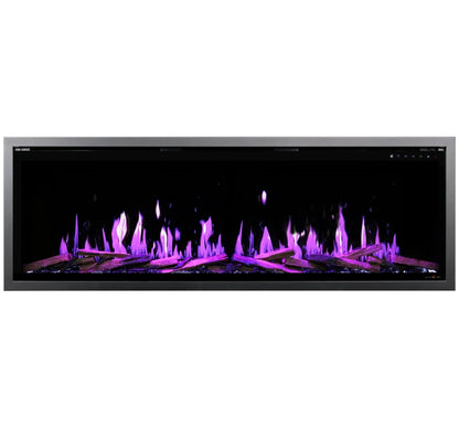 Modern Flames Orion Slim V2 76" Smart Electric Fireplace with Built-In, Recessed and Wall-Mount Installation