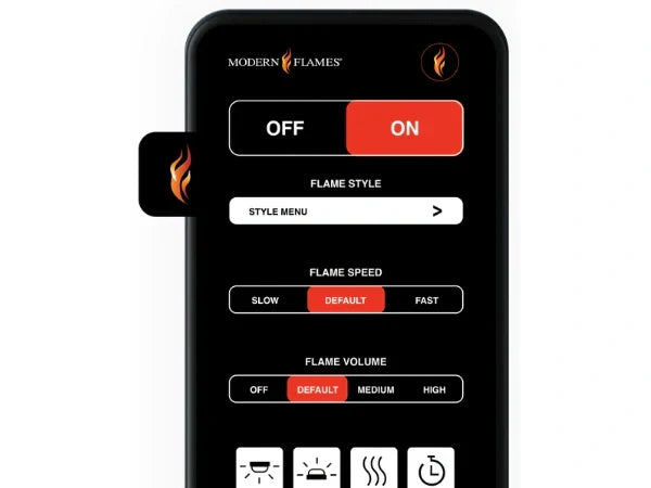 Modern Flames Orion Multi 52" Heliovision Built-in/Wall Mounted Virtual Linear Electric Fireplace