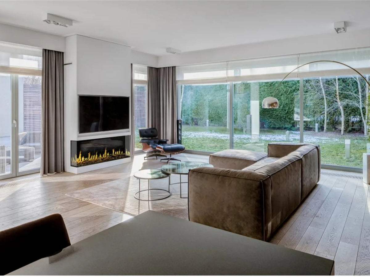 Modern Flames Orion Multi 120" Heliovision Built-in/Wall Mounted Virtual Linear Electric Fireplace