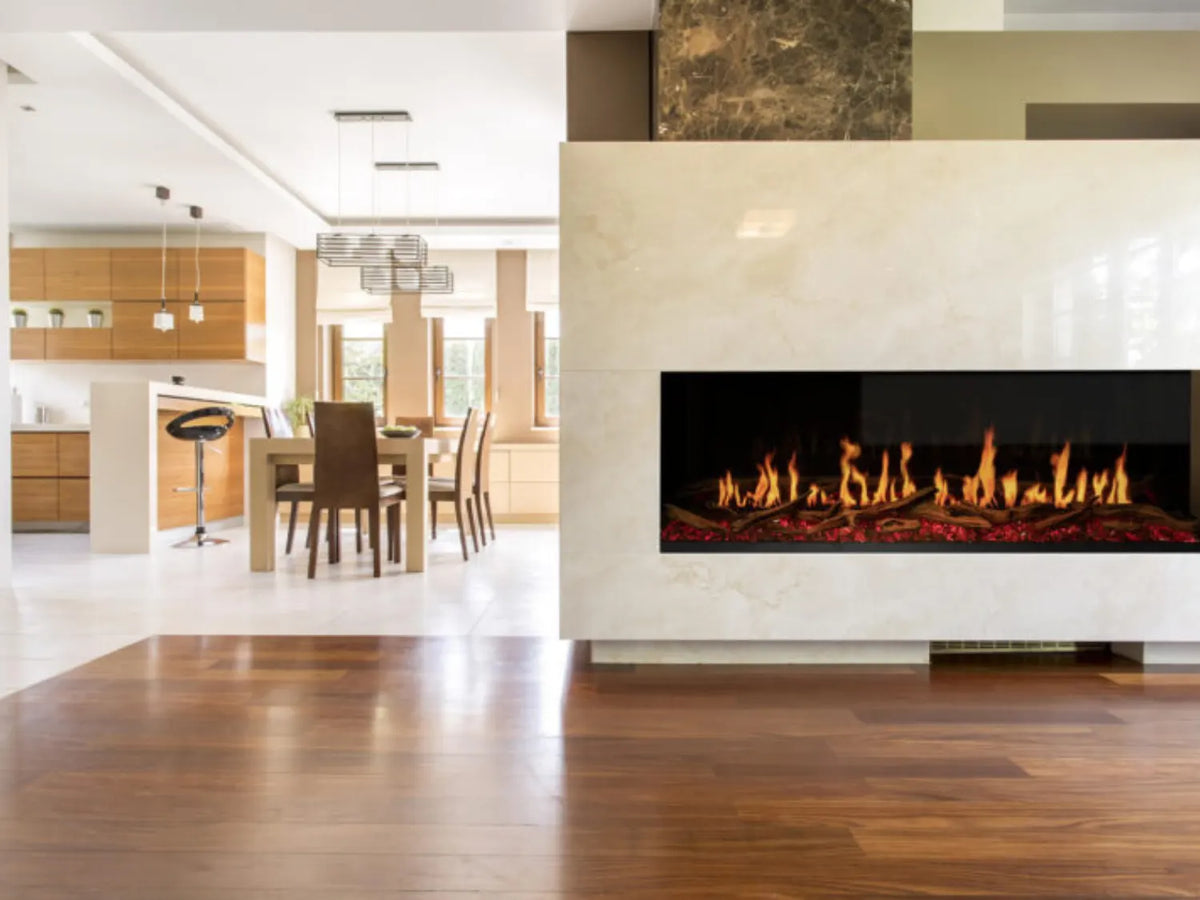 Modern Flames Orion Multi 120" Heliovision Built-in/Wall Mounted Virtual Linear Electric Fireplace