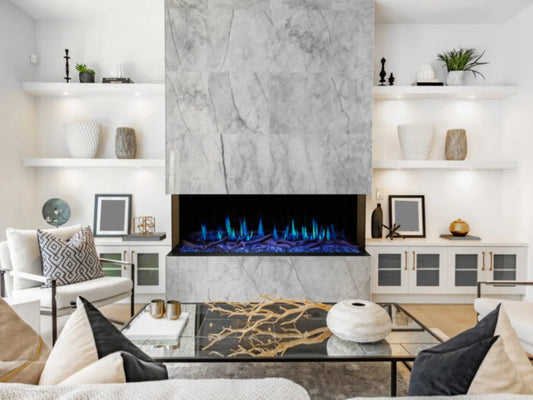 Modern Flames Orion Multi 120" Heliovision Built-in/Wall Mounted Virtual Linear Electric Fireplace
