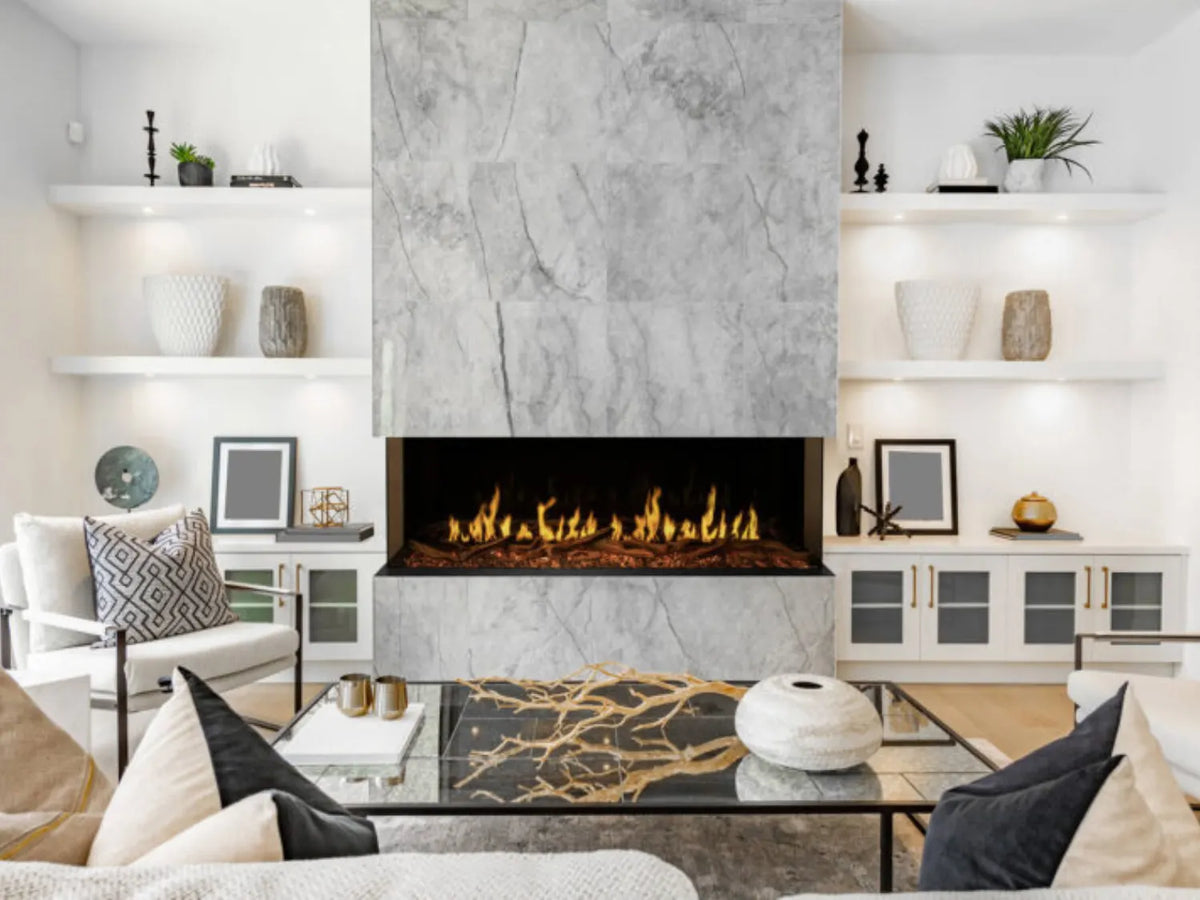 Modern Flames Orion Multi 120" Heliovision Built-in/Wall Mounted Virtual Linear Electric Fireplace