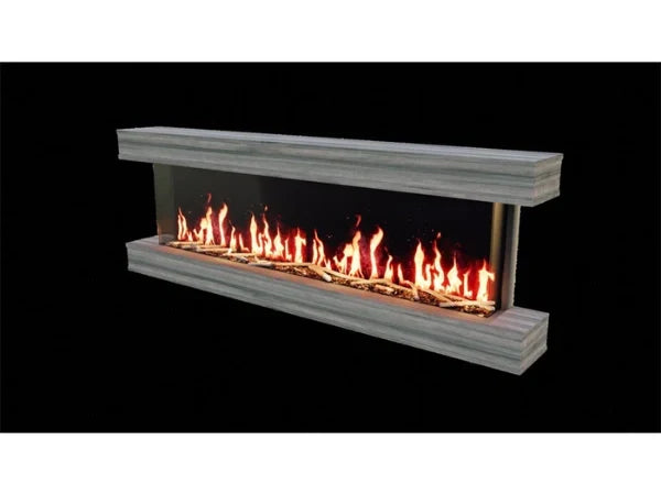 Modern Flames Ready to Finish Studio Suite Premium Wall Mounted Cabinet for 56" Landscape Pro Multi Fireplace