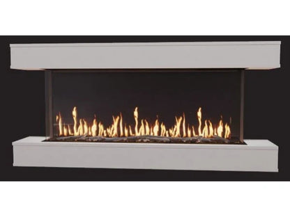 Modern Flames Ready to Finish Studio Suite Wall Mounted Floating Mantel Set for Orion Multi 52" Fireplace