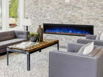 Modern Flames Spectrum Slimline 74" Built-in/Wall Mounted Linear Electric Fireplace