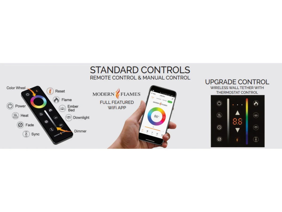 Modern Flames Thermostat & Ful Wall Control for Landscape Pro Series