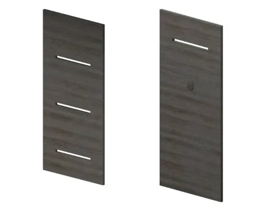 Modern Flames Coastal Sand Allwood Side Wall Option with Shelves 1-side for Orion Slim 60" Fireplace