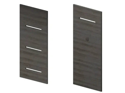 Modern Flames Weathered Walnut Allwood Main Wall System for Orion Slim 60" Fireplace